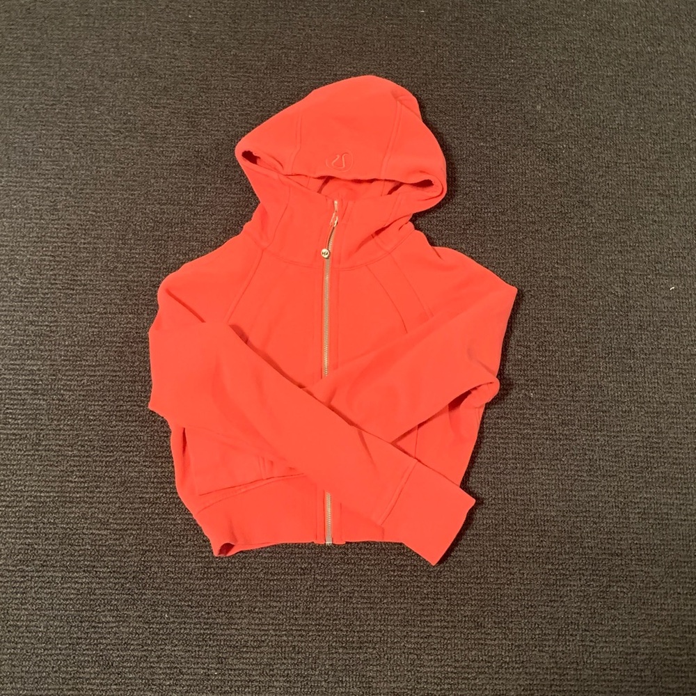 Coral pink lululemon hoodie